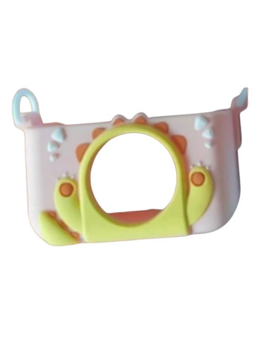 ASAKY KIDS BUBBLE COVER IN SILICONE PINK LEONE PER PHOTO CAMERA BLS-X200